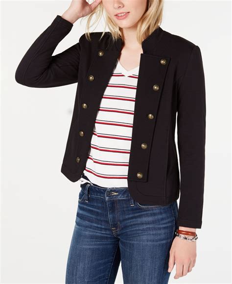 tommy hilfiger military jacket women